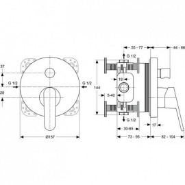 Смеситель IDEAL STANDARD Melange A4720AA хром