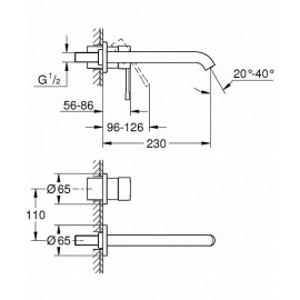 Смеситель GROHE Essence+ 19967001 хром
