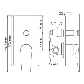 Смеситель WASSERKRAFT Glan 6661
