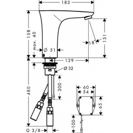 Смеситель HANSGROHE PuraVida 15170400