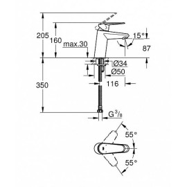 Смеситель GROHE Eurodisc Cosmopolitan 3246920E