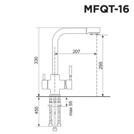 Смеситель MAUNFELD MFQT-16B черный