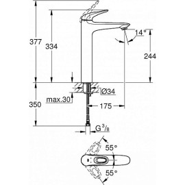 Смеситель GROHE Eurostyle 23570LS3 белый