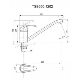 Смеситель TSARSBERG TSB-650-1202