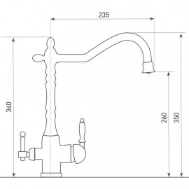 Смеситель Zigmund & Shtain ZS 1900B швейцарский шоколад