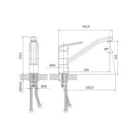 Смеситель IDDIS Male MALBL00i05