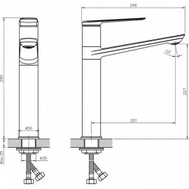 Смеситель RUSH Bering BE5535-22