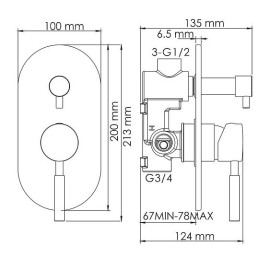 Смеситель WASSERKRAFT Wern 4241