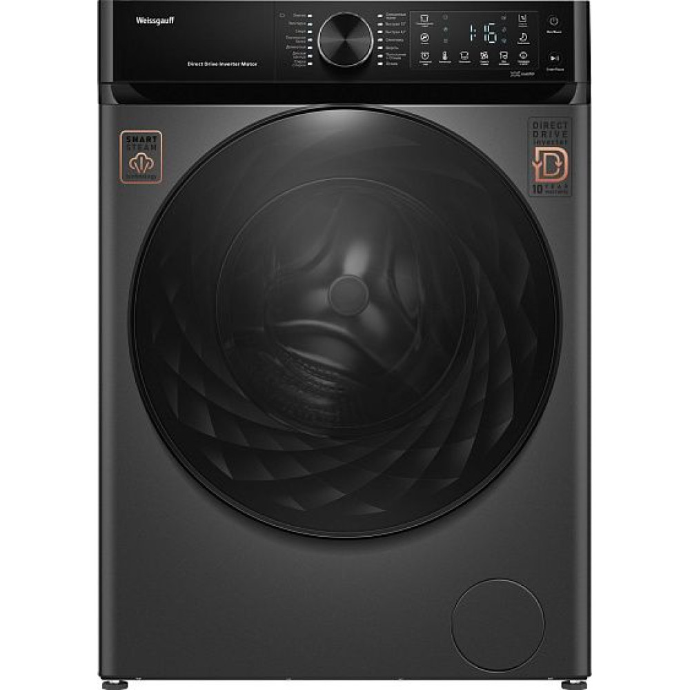 Стиральная машина WEISSGAUFF WM 59411 Direct Drive Inverter Steam Deep Grey