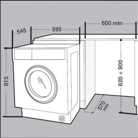 Встраиваемая стиральная машина Whirlpool BI WMWG 71484E