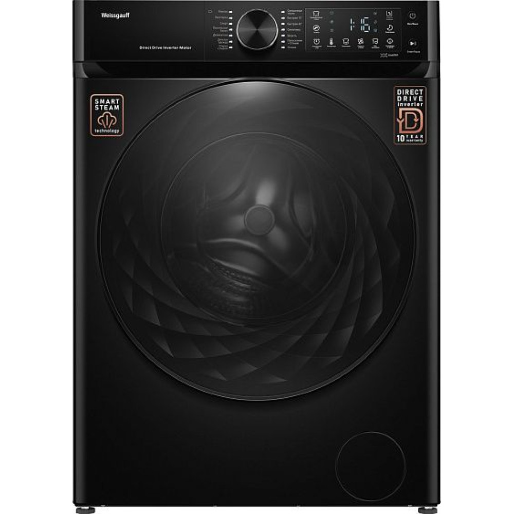 Стиральная машина WEISSGAUFF WM 59411 Direct Drive Inverter Steam Matt Black