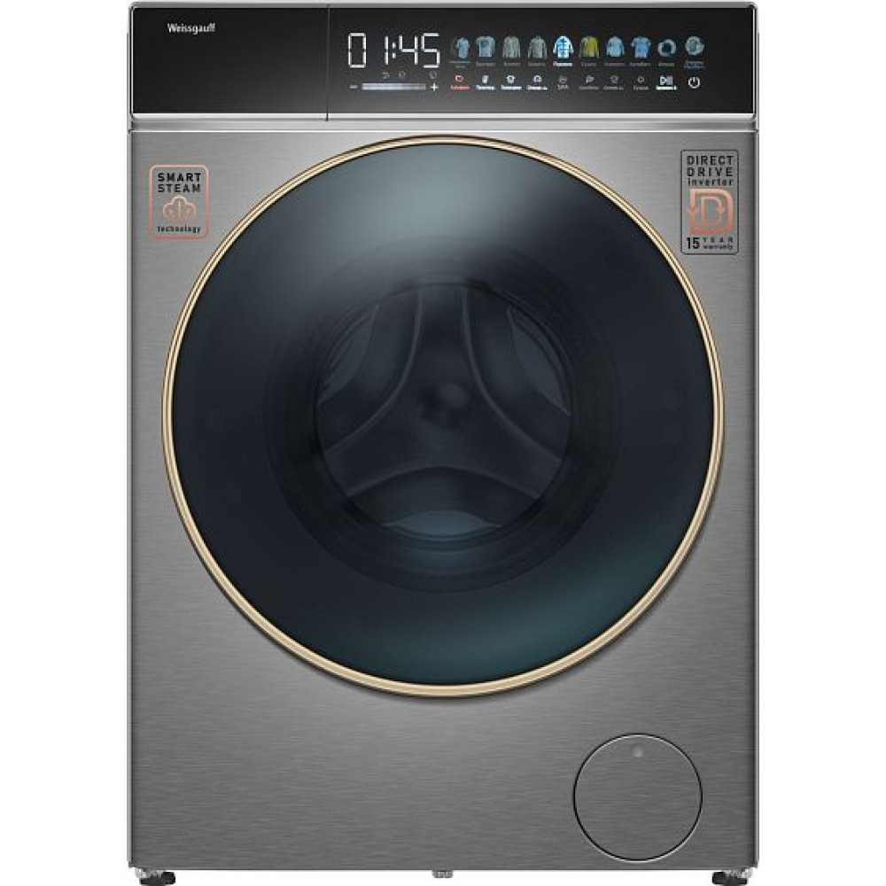 Стиральная машина WEISSGAUFF WMD 58411 Direct Drive Inverter Premium Steam Steel