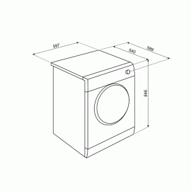 Сушильная машина Smeg DHT71EIN