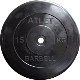 Диск обрезиненный MB Barbell Atlet MB-AtletB31-15