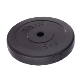 Диск пластиковый Starfit BB-203 5 кг d=26 мм черный