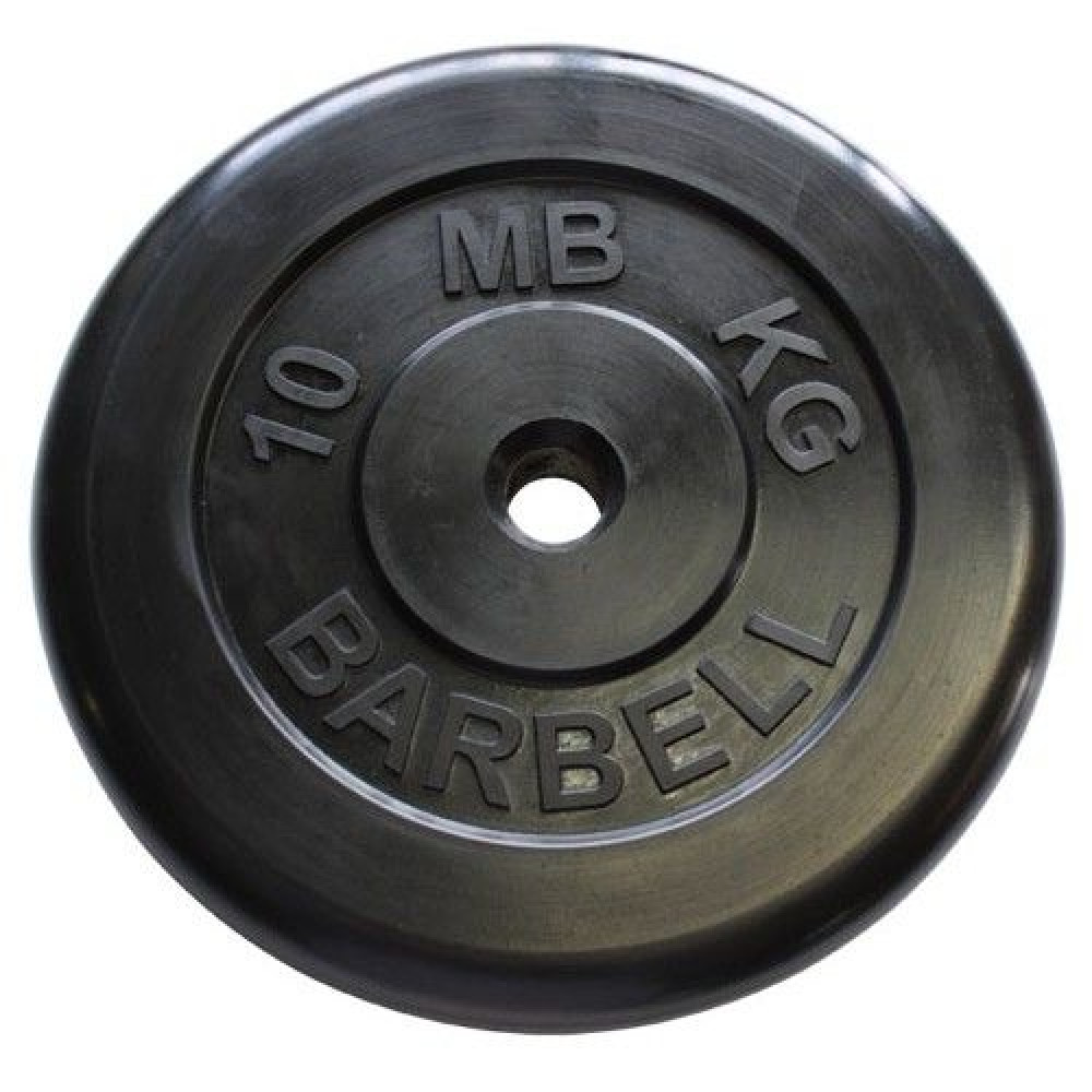 Диск обрезиненный MB Barbell MB-PltB31-10