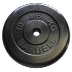 Диск обрезиненный MB Barbell MB-PltB31-10