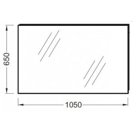 Зеркало JACOB DELAFON Odeon Up EB1084-NF 105х65 см