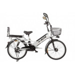 Велогибрид GREEN CITY e-ALFA GL серебристый