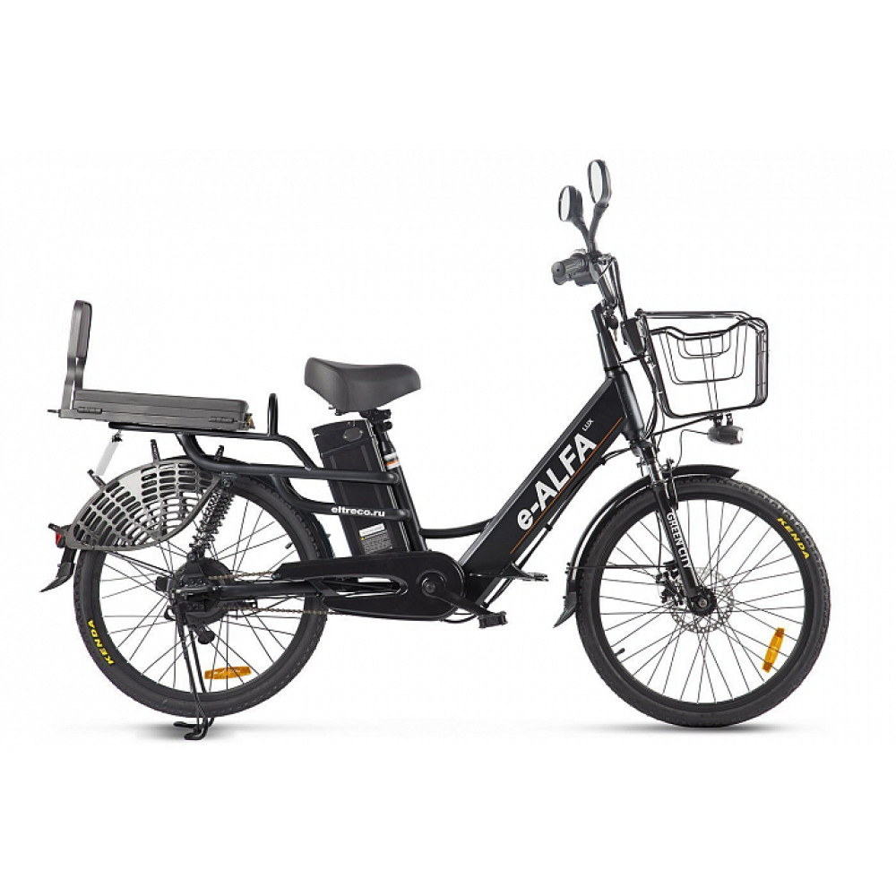 Велогибрид GREEN CITY e-ALFA Lux черный