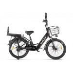 Велогибрид GREEN CITY e-ALFA Fat черный