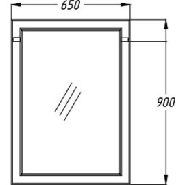 Зеркало OPADIRIS Омега 65 слоновая кость Z0000006456