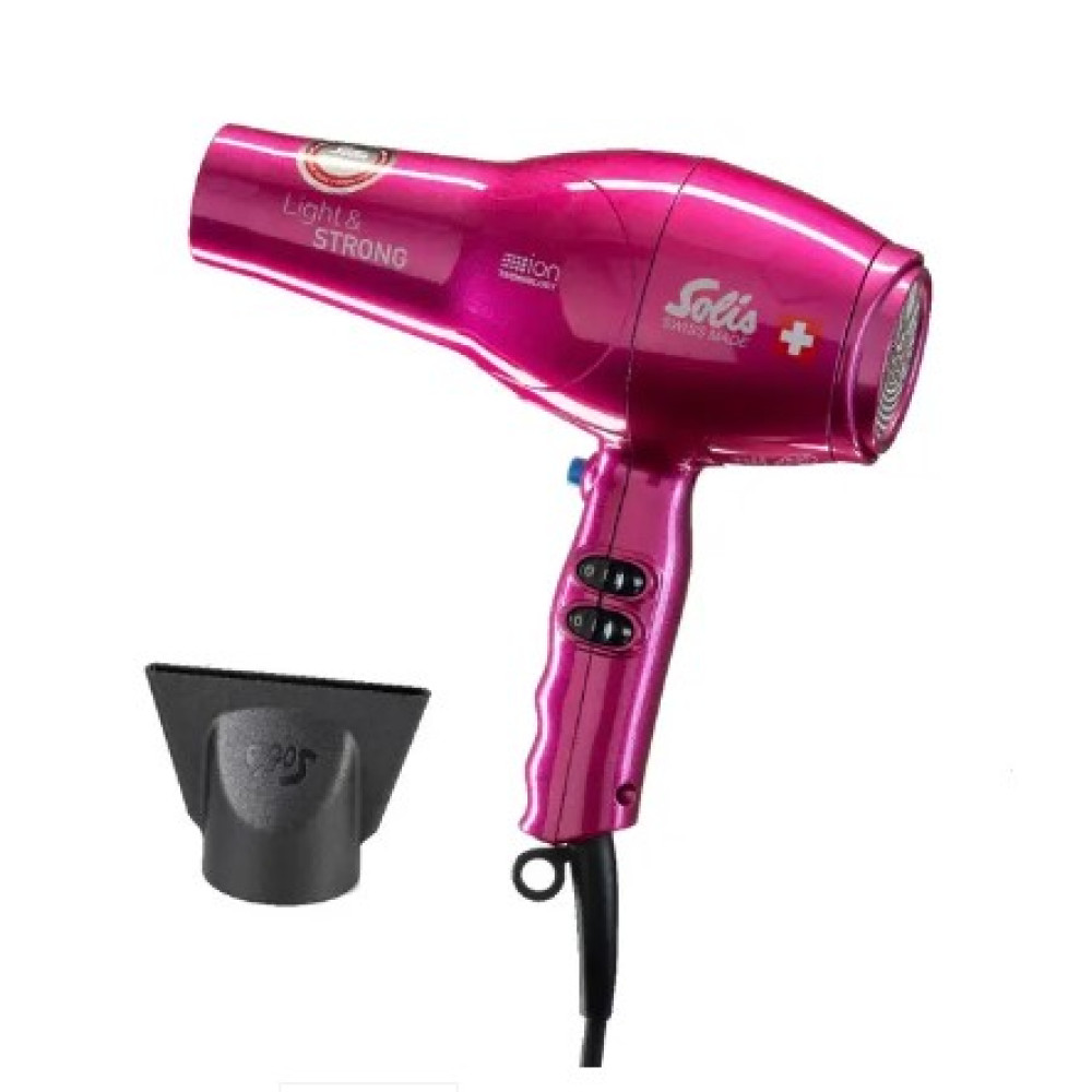 Фен SOLIS Light & Strong pink