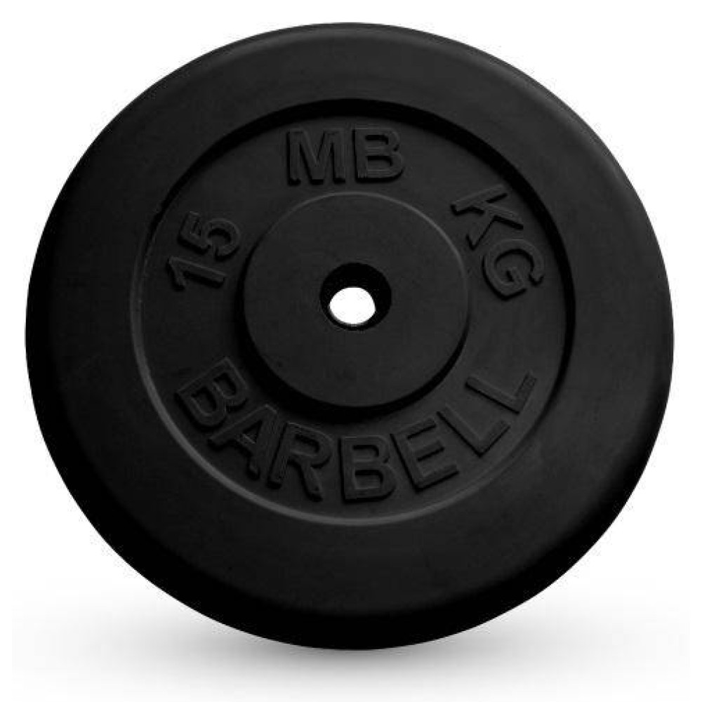 Диск обрезиненный MB Barbell MB-PltB31-15