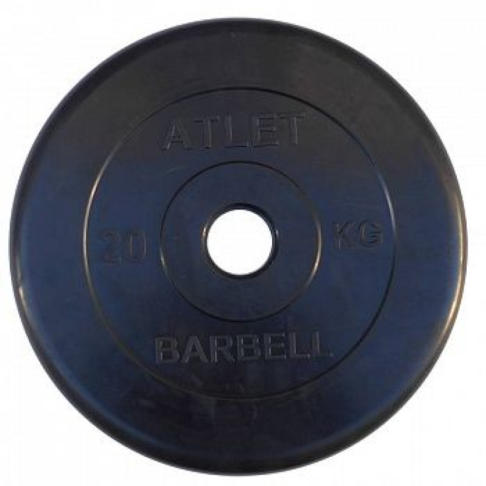 Диск обрезиненный MB Barbell Atlet MB-AtletB51-20