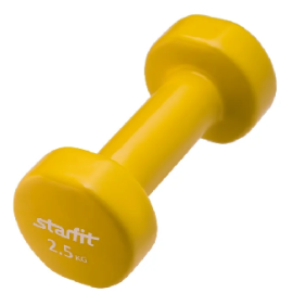 Гантель Starfit DB-101 2,5 кг желтая