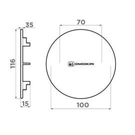 Декоративный элемент для корзинчатого вентиля OMOIKIRI DEC GM (4957091)