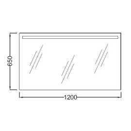 Зеркало JACOB DELAFON Parallel EB1418-NF 120х65 см