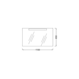 Зеркало JACOB DELAFON Presquile EB1110-NF 110х65 см