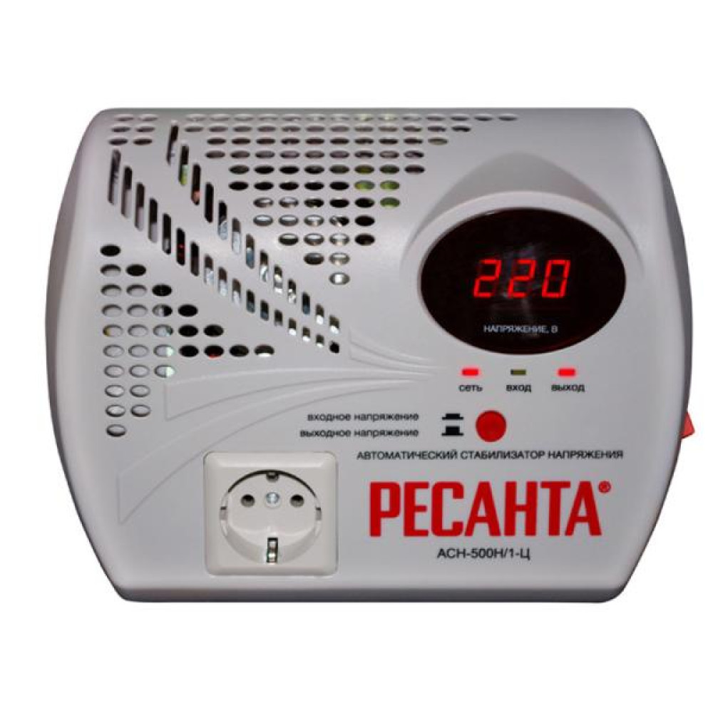 Стабилизатор РЕСАНТА асн- 500 н/1-ц