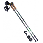 Палки для скандинавской ходьбы Berger Starfall 77-135 чёрный/белый/ярко-зелёный