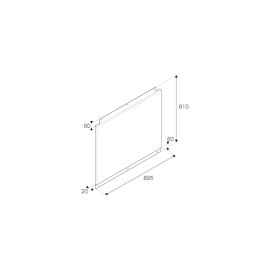Декоративная стеновая панель 90х81см BERTAZZONI 901348