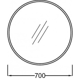 Зеркало JACOB DELAFON Odeon Rive Gauche EB1177-00 круглое 70 см