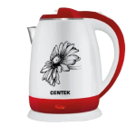 Электрочайник CENTEK CT-1026 R (белый +красный +рисунок)