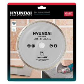 Диск алмазный HYUNDAI 180*22,2mm сплошной
