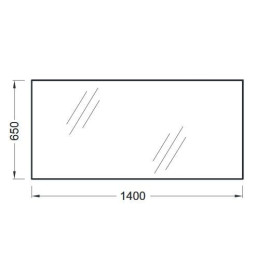 Зеркало JACOB DELAFON Odeon Up EB1190-NF 140х65 см