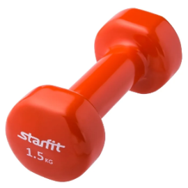 Гантель Starfit DB-101 1,5 кг оранжевая