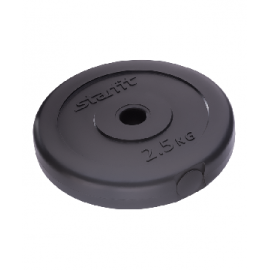 Диск пластиковый Starfit BB-203 2,5 кг d=26 мм черный