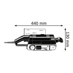 Ленточная шлифмашина BOSCH gbs 75 ae (0601274708)