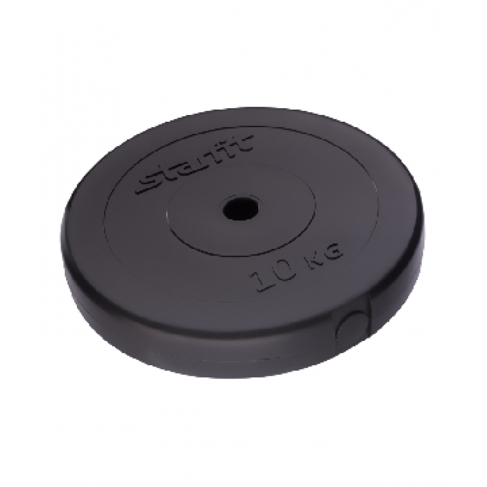 Диск пластиковый Starfit BB-203 10 кг d=26 мм черный