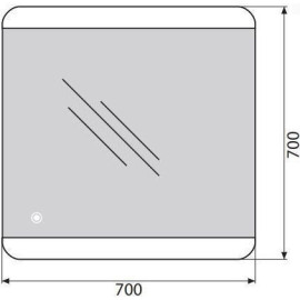Зеркало BELBAGNO SPC-CEZ-700-700-LED-TCH
