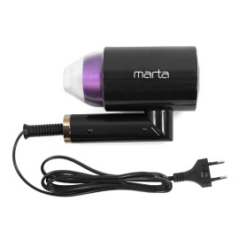Фен MARTA MT-1261 черный чароит