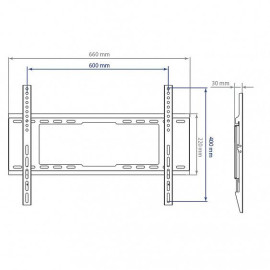 Кронштейн KROMAX IDEAL-101 черный 32 -90
