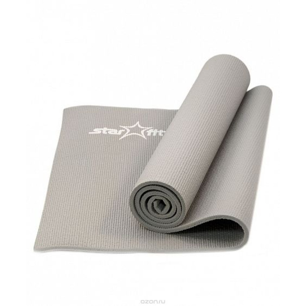 Коврик для йоги Starfit FM-101 PVC 173x61x1,0 см серый