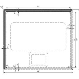 Зеркало DREJA Tiny LED 80 99.9025