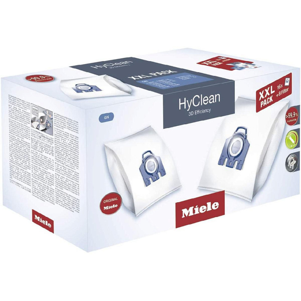 Мешок-пылесборник MIELE GN XXL HyClean 3D (16 мешков и 8 фильтров)